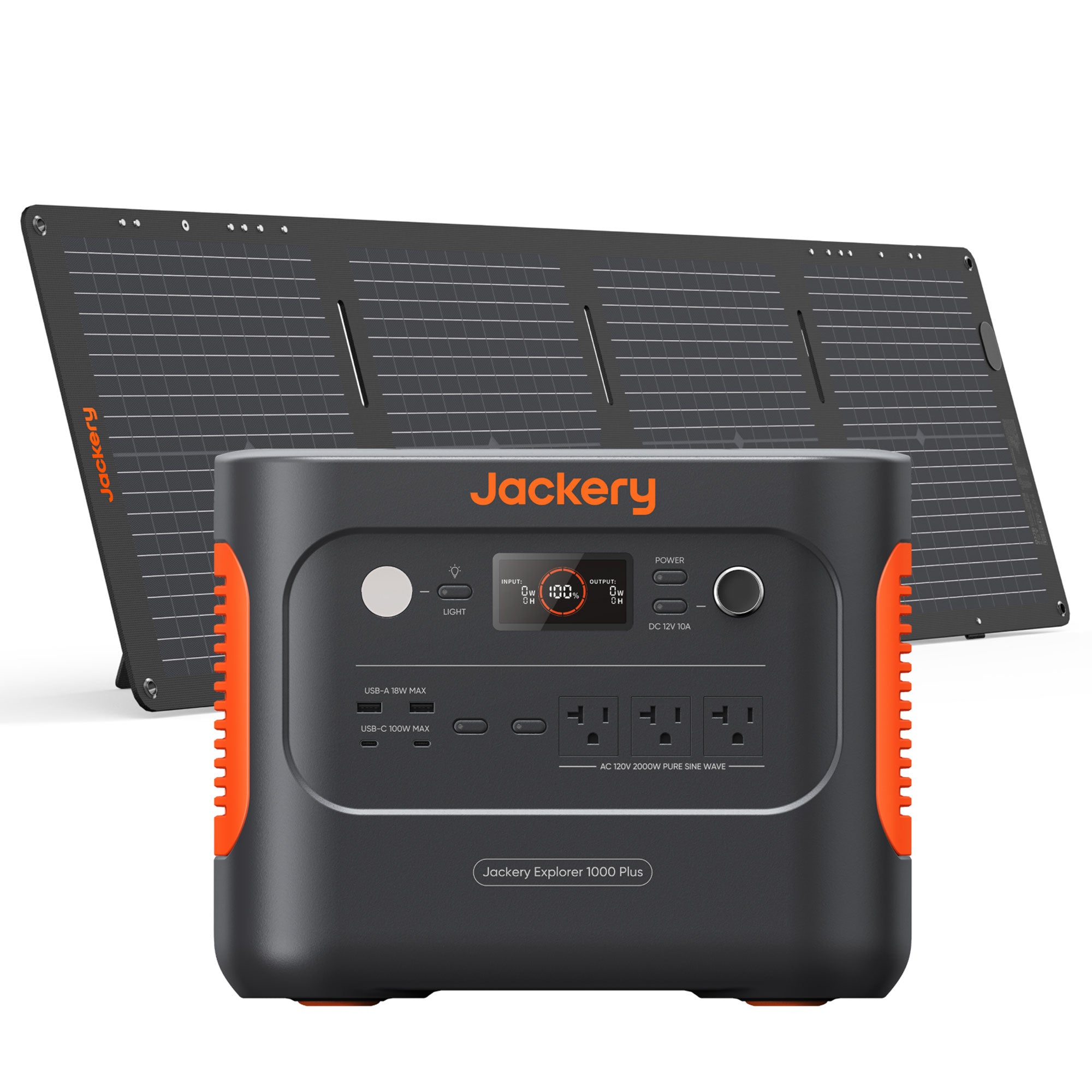 Jackery Explorer 1000 Plus Solar Generator + 100W Mini