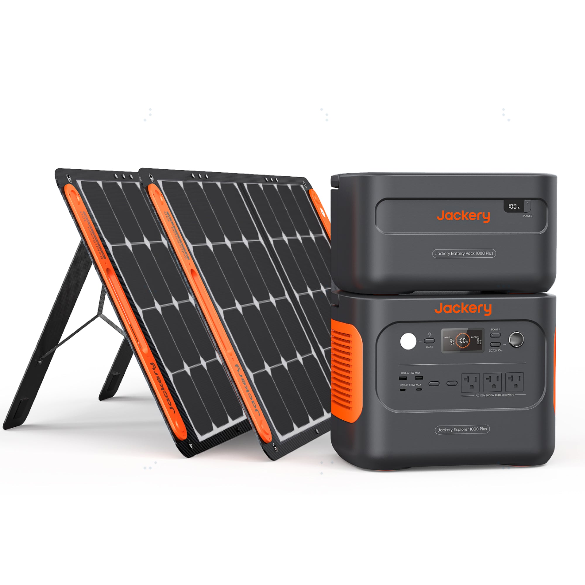 Jackery Explorer 1000 Plus Solar Generator Kit 200W x2