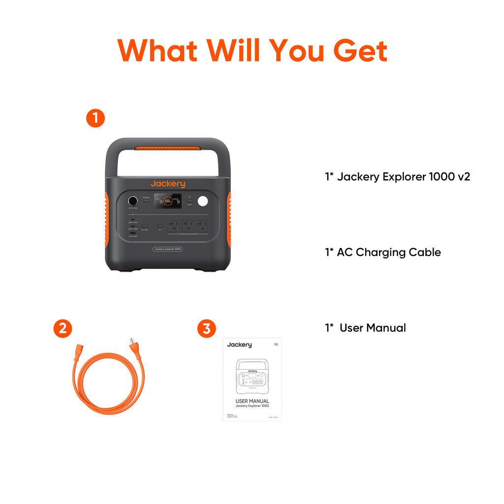 Jackery Explorer 1000 v2 Portable Power Station