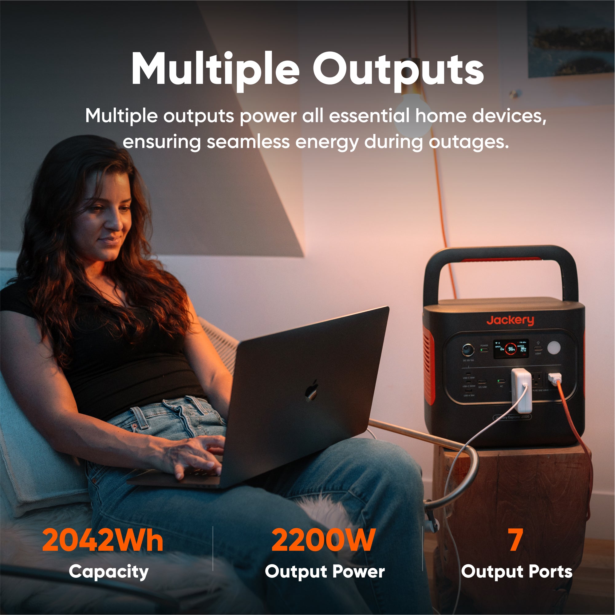 Jackery Explorer 2000 v2 + 200W Solar Generator