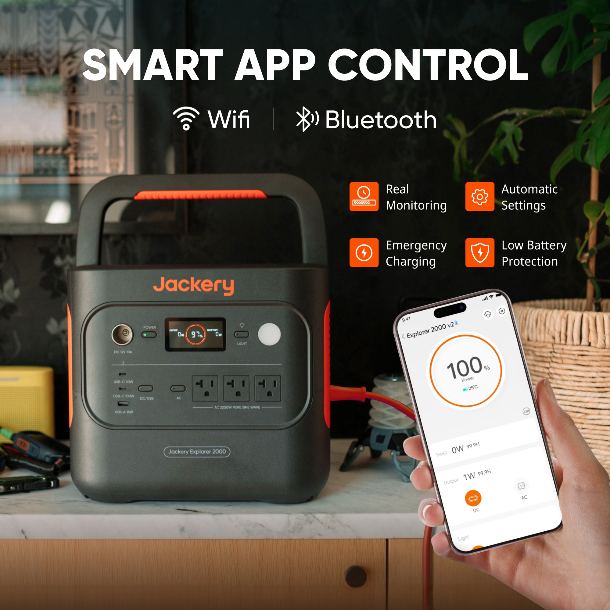 Jackery Explorer 2000 v2 + 200W Solar Generator