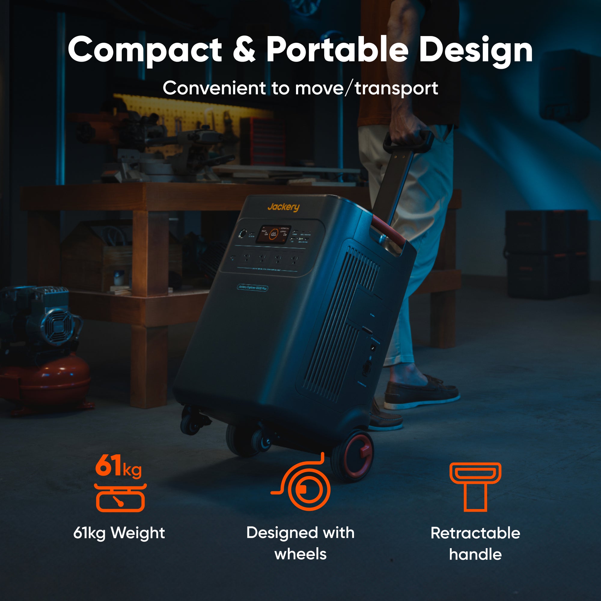 Jackery Explorer 5000 Plus + 500WX x2 Solar Generator