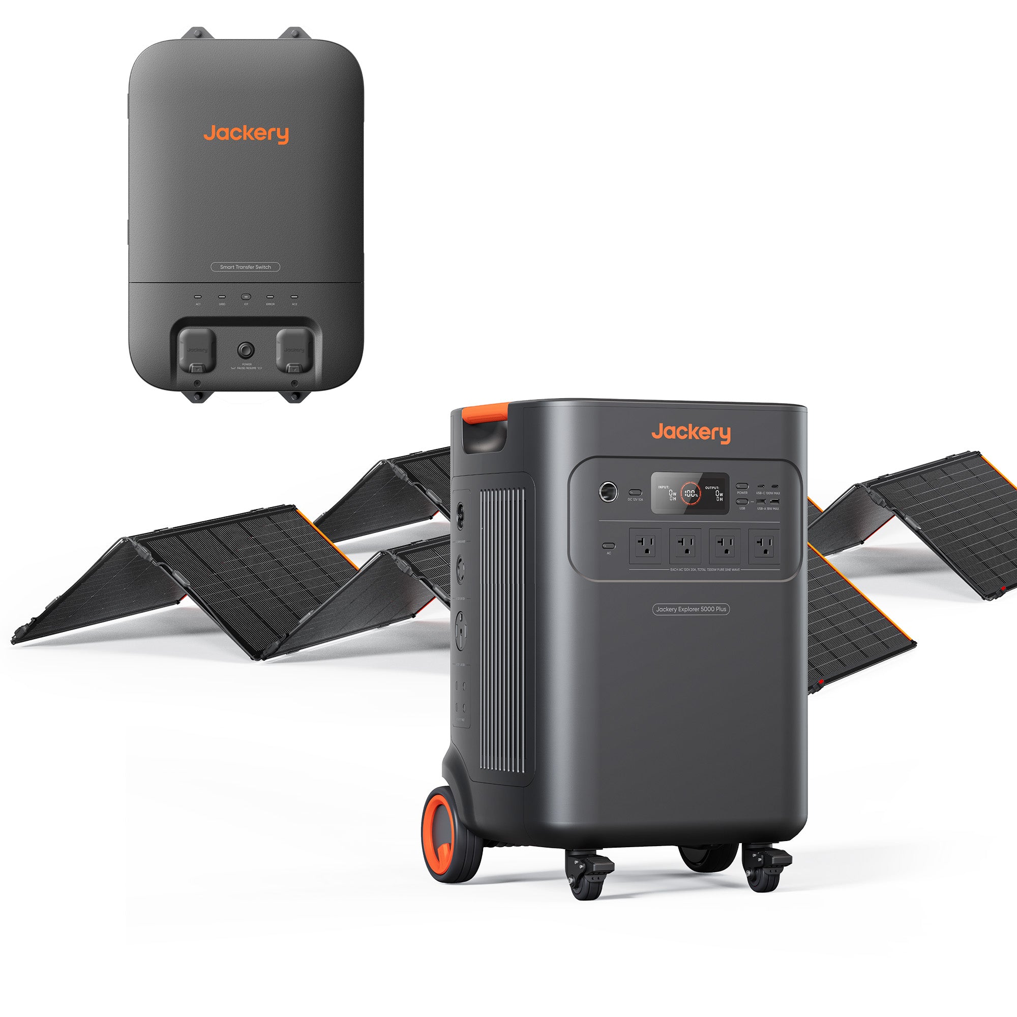 Jackery Explorer 5000 Plus + 500WX x2 Solar Generator