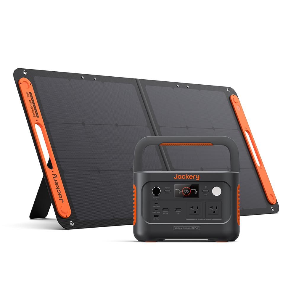 Jackery Explorer 600 Plus + 100W Solar Generator