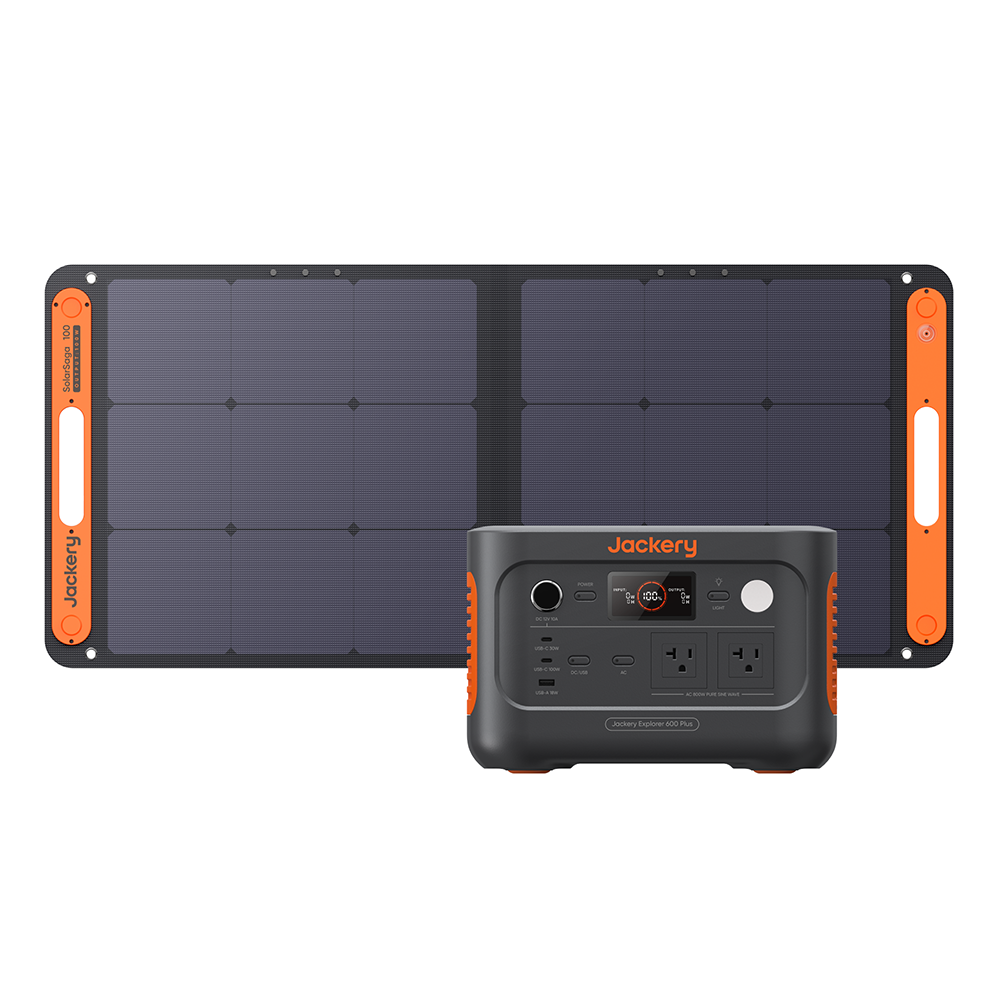 Jackery Explorer 600 Plus + 100W Solar Generator