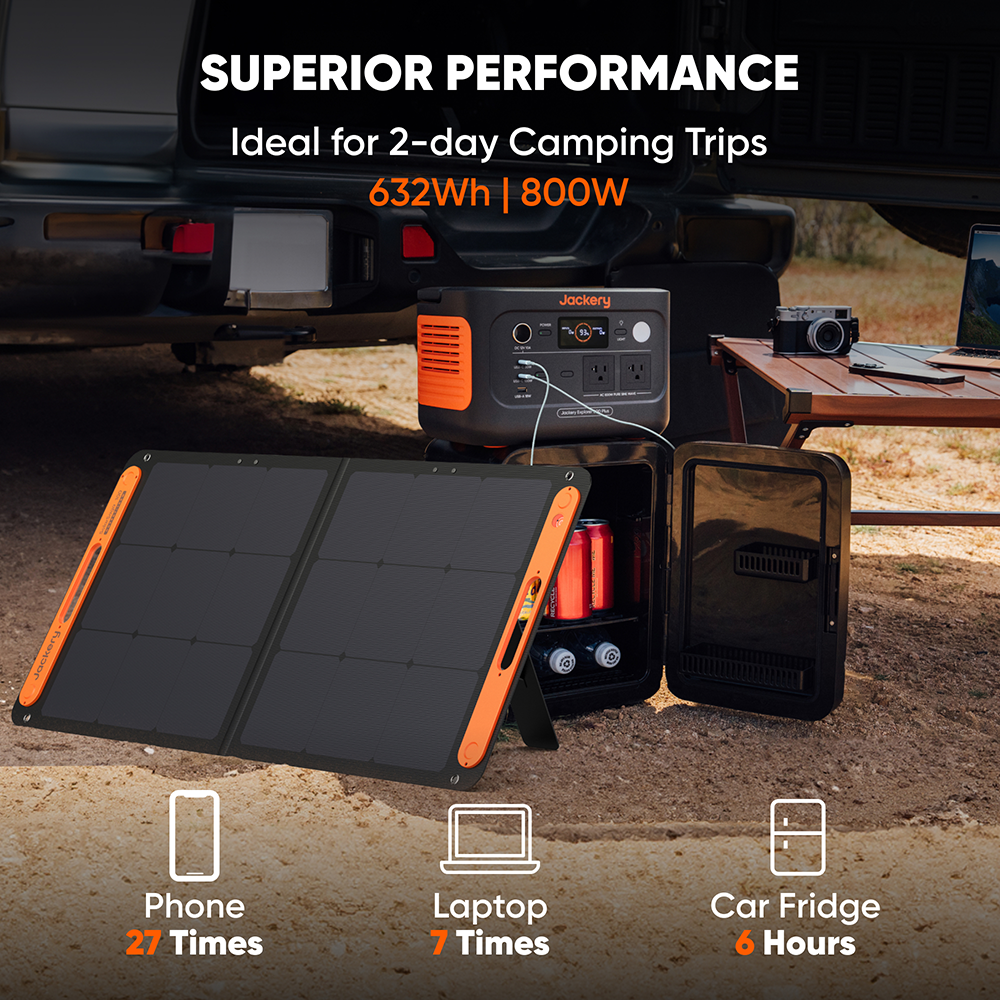 Jackery Explorer 600 Plus + 100W Solar Generator