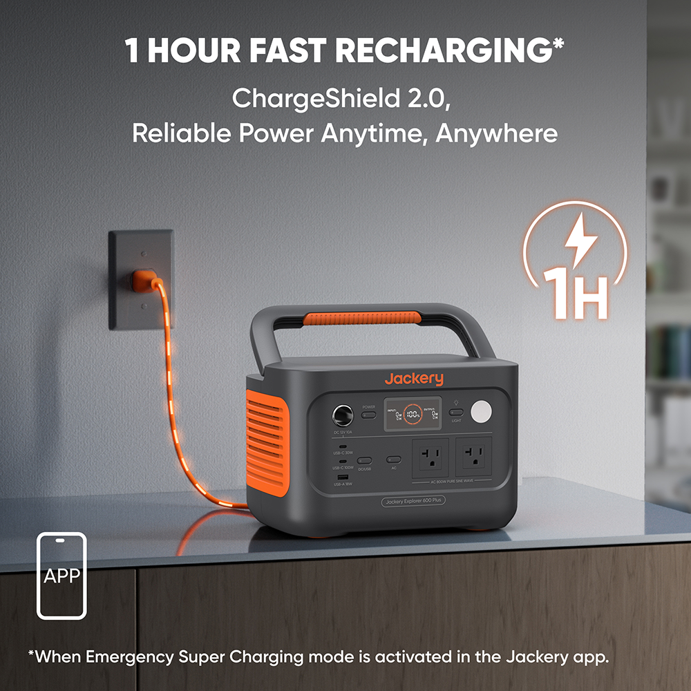 Jackery Explorer 600 Plus + 100W Solar Generator