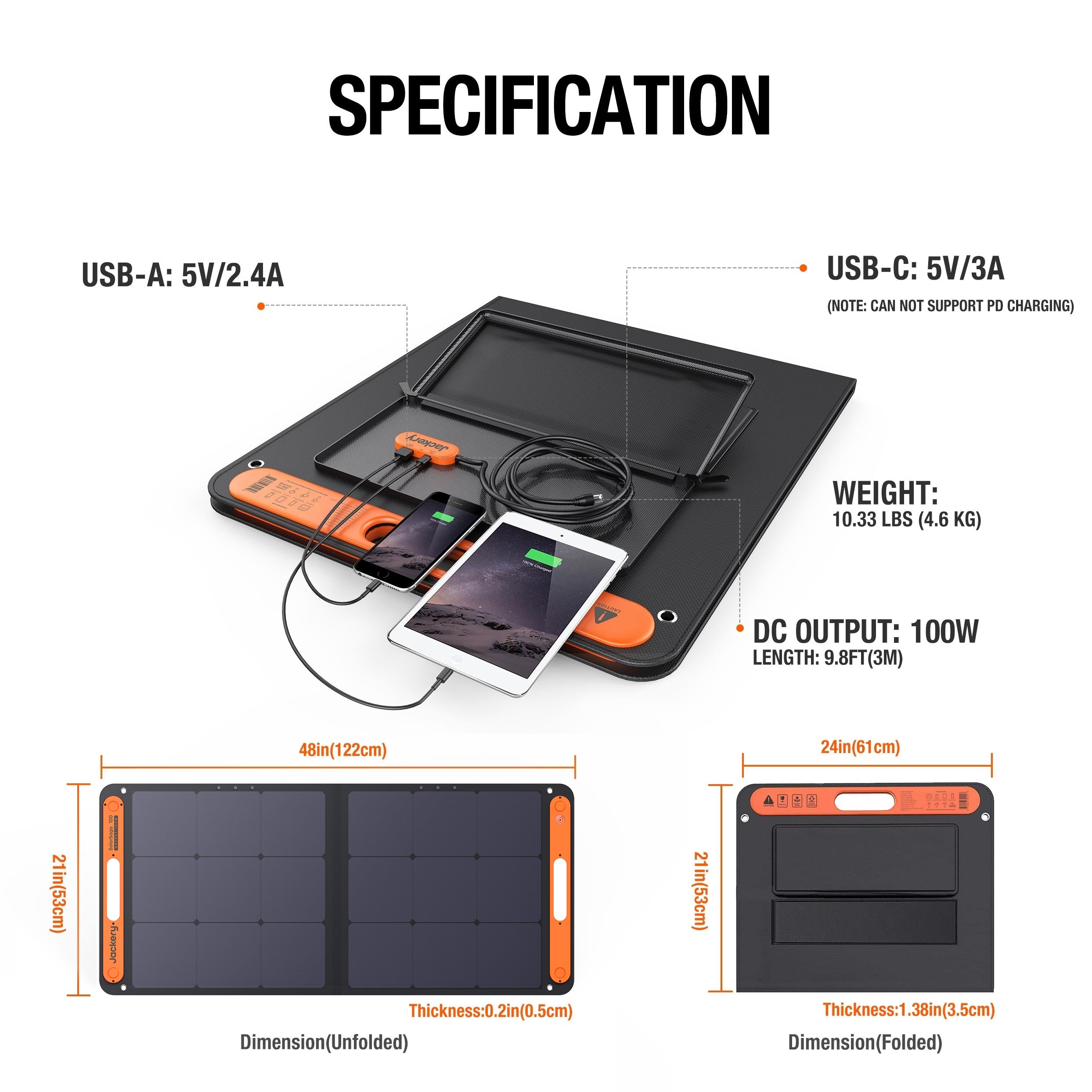 Jackery Solar Saga 100W Solar Panel