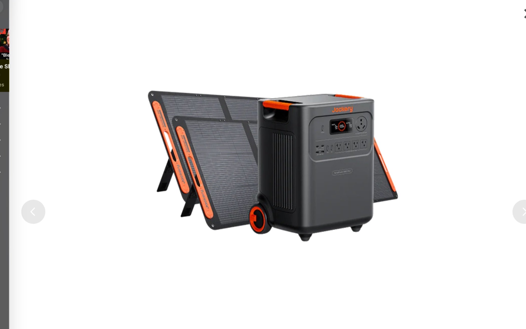 Jackery Home Power 3600 Plus + Solar Saga 200W x2 Solar Generator